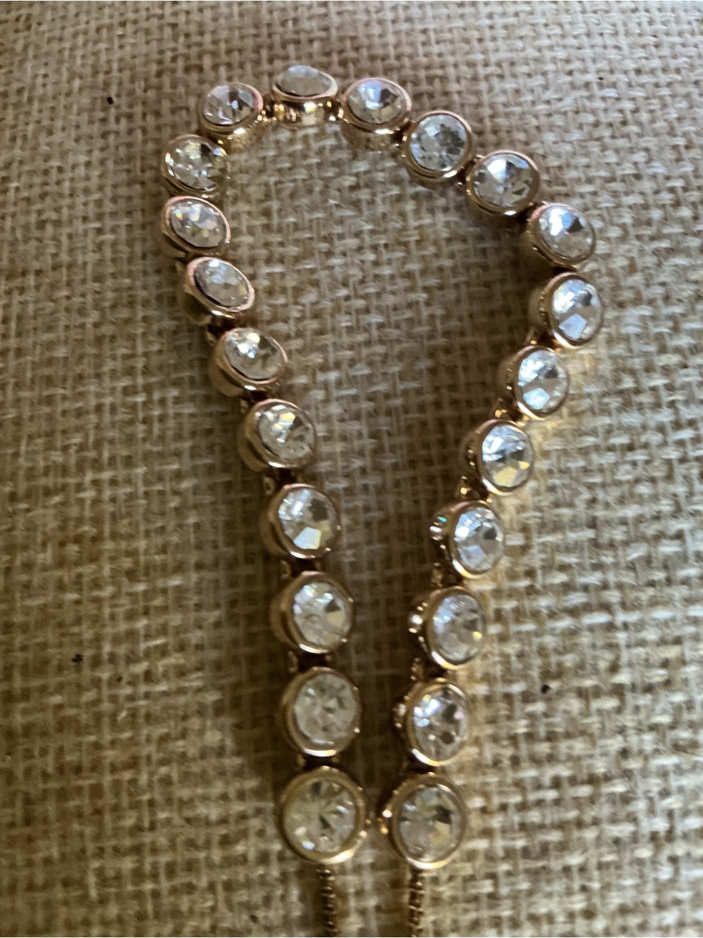 Premier Designs Gold Crystal Slider Bracelet - Picture 2 of 6